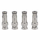Conector BNC RG59 M Compressão Fixo 4 Unidades
