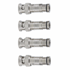 Conector BNC RG59 M Compressão Fixo 4 Unidades