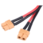 Conector Cabo P Baterias Paralelo Xt60 2 Macho 1 Fêmea 14awg