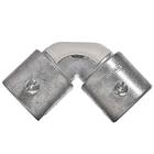 Conector Curvo Alumínio sem Rosca Diâmetro 3/4 Polegada Comprimento Total 68 mm