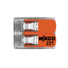 Conector de Emenda a Mola de 2 Vias até 6mm² Transparente Wago