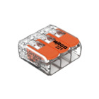 Conector de Emenda a Mola de 3 Vias até 4mm² Transparente Wago