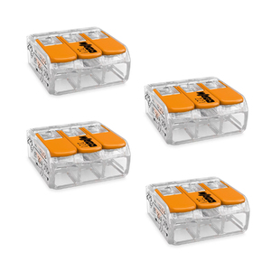 Conector de emenda de 3 vias linha 221 4 Unidades Wago | Leroy Merlin