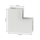 Conector em L de Embutir Mag Branco Gaya