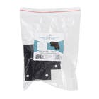 Conector em L Parede Embutir MAG Preto Gaya