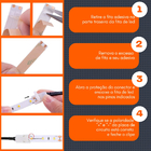 Conector Emenda Fita Led 2 Vias Rabicho Fêmea P4 10mm