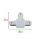 Conector Emenda T Para Trilho Eletrificado Branca St496