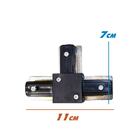 Conector Emenda T Para Trilho Eletrificado Preta St496