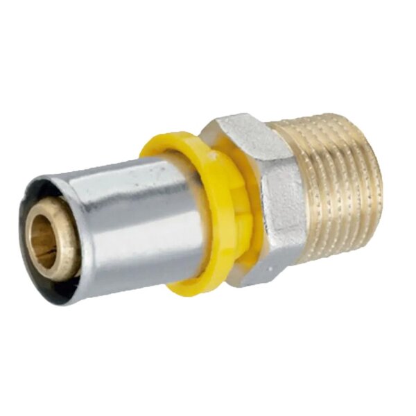 Conector Fixo Macho 16x1/2 Pex Gás Amanco