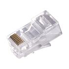 Conector Fortrek Rj45-201, Pacote C/ 100 Peças, Macho Cat5e