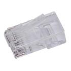 Conector Fortrek Rj45-201, Pacote C/ 100 Peças, Macho Cat5e