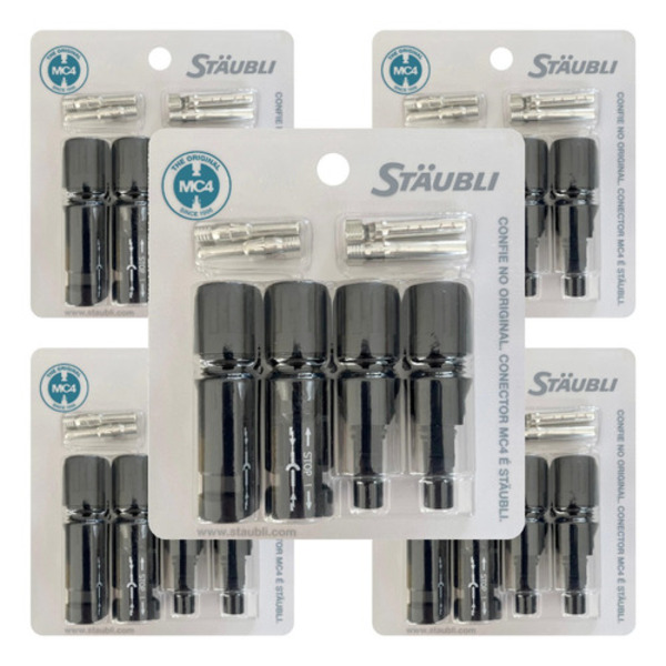 Conector Fotovoltaico Mc4 Original Staubli Com 10 Pares