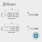 Conector Fotovoltaico Mc4 Original Staubli Com 10 Pares