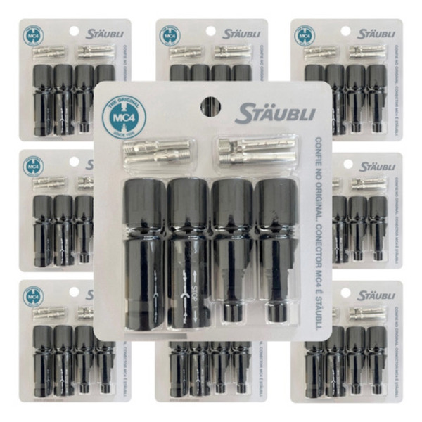 Conector Fotovoltaico Mc4 Original Staubli Com 18 Pares