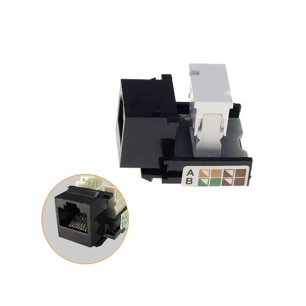 Conector Keystone Rj11 4 Pinos Preto Qm99045.01 Qtmov 2 Unida
