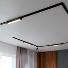 Conector em L para Trilho Magnético de Embutir Gaya Preto 9,2cm