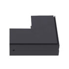 Conector L Sobrepor  Parede Magnético Preto - Gaya