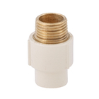 Conector Macho CPVC Roscável e Liso para Condução de Água Quente 15mm ou 1/2" Tigre