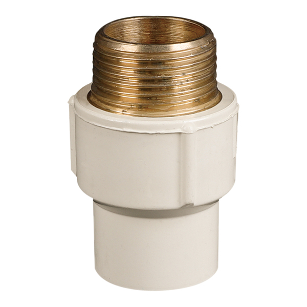 Conector Macho CPVC Soldável para Água Quente 15x15mm 1/2x1/2'' Plastilit