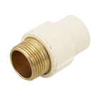 Conector Macho CPVC Roscável e Liso para Condução de Água Quente 22mm ou 3/4" Tigre