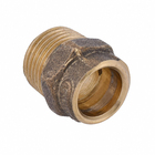 Conector Macho Latão Roscável e Liso Água Quente e Fria 15mm ou 1/2" Ramo