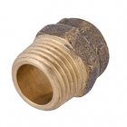 Conector Macho Latão Roscável e Liso Água Quente e Fria 15mm ou 1/2" Ramo