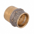 Conector Macho Latão Roscável e Liso Água Quente e Fria 22mm ou 3/4" Ramo