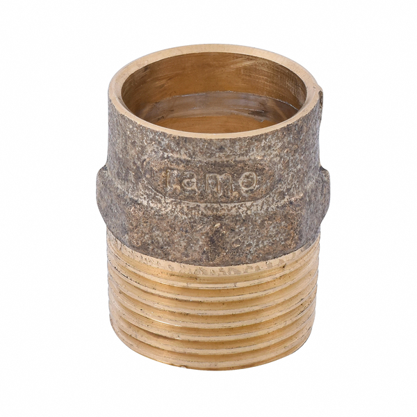 Conector Macho Latão Roscável e Liso Água Quente e Fria 28mm ou 1" Ramo