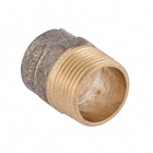 Conector Macho Latão Roscável e Liso Água Quente e Fria 28mm ou 1" Ramo