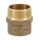 Conector Macho Latão Roscável e Liso Água Quente e Fria 42mm ou 1.1/2" Ramo