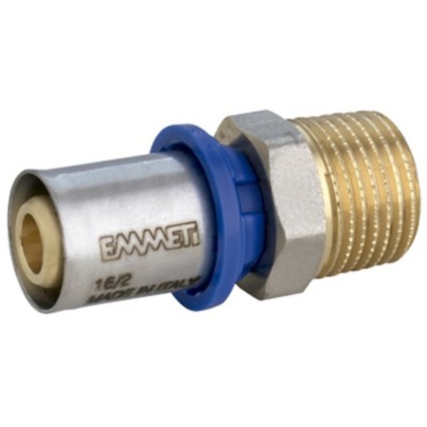 Conector Macho Para Água 20mm X 3/4 -  Prensar Emmeti