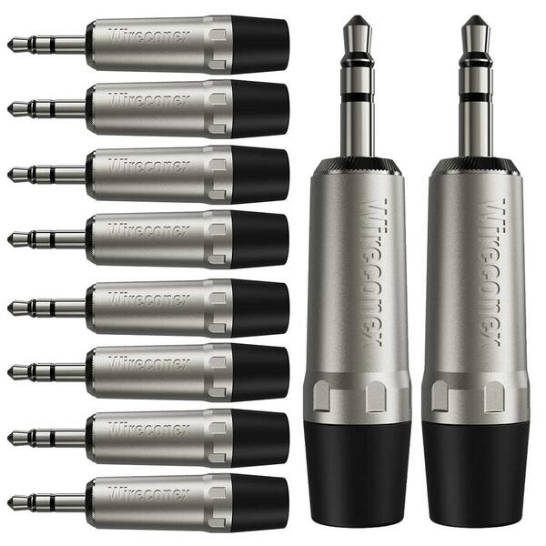 Conector P2 Stereo 3,5mm Plt Wc 1323 Trs Wireconex 10 Unidade