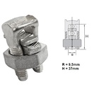 Conector Parafuso Fendido Split Bolt Bimetálico 50 Mm² 10 peç