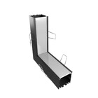 Conector Perfil Embutir Largo Difusor Branco Teto/Parede 30mm Luminatti