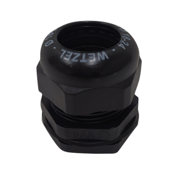 Conector Prensa  1/2'' Tecido Preto Wetzel