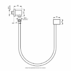 Conector Quadrado Ducha Flexível 175cm