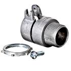 Conector Reto Alumínio com Rosca Diâmetro 3/4 Polegada Comprimento Total 48 mm