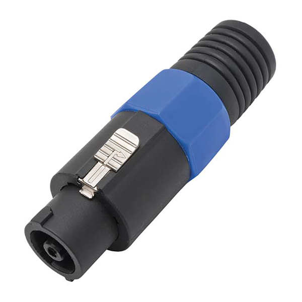 Conector Speakon De Linha Macho 4 Polos Pgsp0002 Preto/azul S