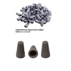 Conector Torção 0,80 A 2,50 Mm² Cinza 100 Peças