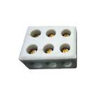 Conector Tripolar 25a De Porcelana 10mm - Foxlux