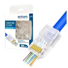 Conectores (rede) Exbom Rj45 Cat5e Vazado Ex-rj45 C/100