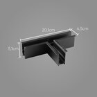 Conexão De Perfil T Mag. Embutir K20 Preto Ds9971 Delis St2796