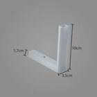 Conexão Emenda L Branco P/ Perfil De Embutir Wood Quina 30688