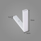 Conexão Emenda L Branco P/ Perfil Sobrepor Wood P/ Quina 3076