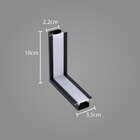 Conexão Emenda L Parede/teto P/ Perfil Embutir Garbo Usina St