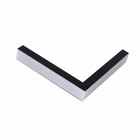 Conexão Emenda L Preta P/ Perfil Sobrepor Wood P/ Quina 30763