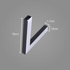 Conexão Junção L Preta P/ Perfil De Sobrepor Wood Teto-teto U