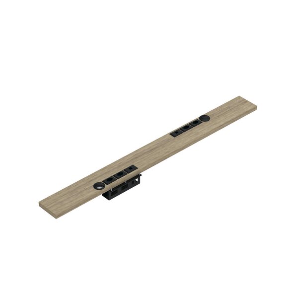 Conexão Passa Fio/tomada Et1350p25 Noce Naturalle