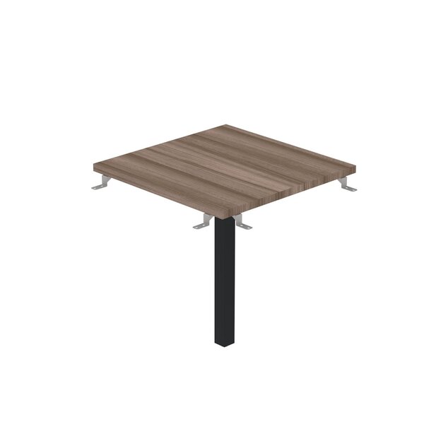 Conexão Quadrada 60x60x2,5cm Cqp25 Walnut/preto