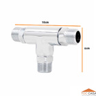 Conexão Tee Latão Cromado Para Ligação De Monocomando 02un